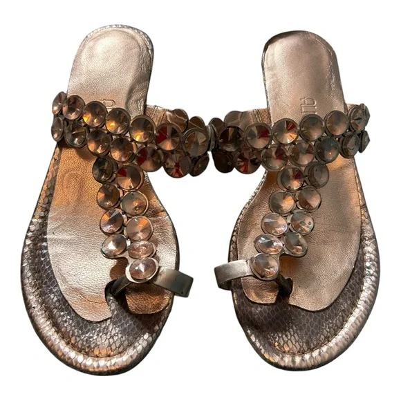 Vince Camuto Itta Toe Ring Embellished Sandal - Size 7, Rose Gold - Picture 3 of 9